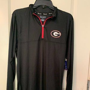 NWT Champion Mens Georgia Bulldogs Quarter Zip